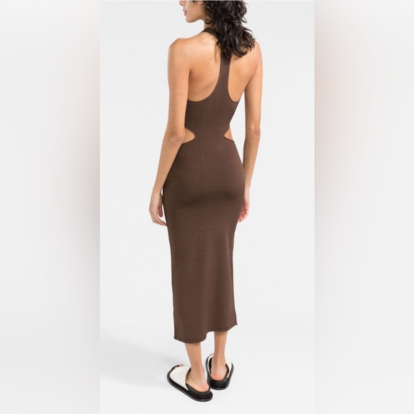There Was One Cut-Out Knitted Midi Dress Size Small Made In Italy EUC - Picture 4 of 13